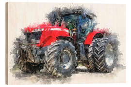 Wood print  Tractor I. - Peter Roder
