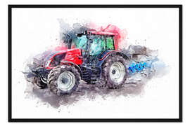 Gerahmter Kunstdruck Traktor II
