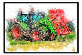 Gerahmter Kunstdruck Traktor III