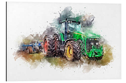 Aluminium print Tractor VII