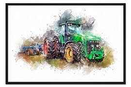 Gerahmter Kunstdruck Traktor VII