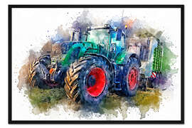 Gerahmter Kunstdruck Traktor IIX - Peter Roder