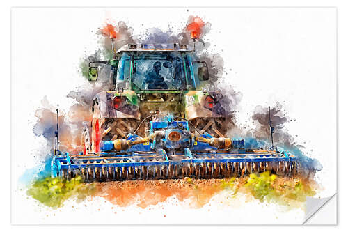 Wall sticker Tractor IX