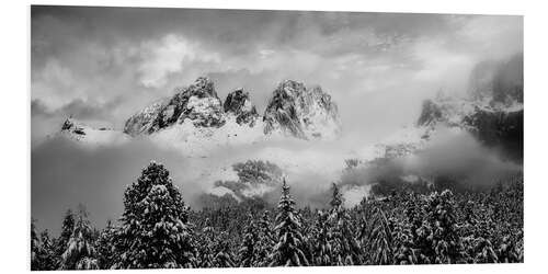 Foam board print Passo Sella, Dolomites