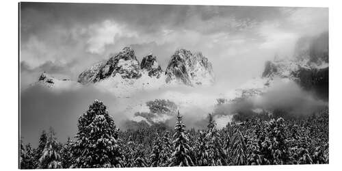 Quadro em plexi-alumínio Passo Sella, Dolomitas