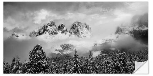 Självhäftande poster Passo Sella, Dolomites