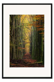 Gerahmter Kunstdruck Herbstmalerei