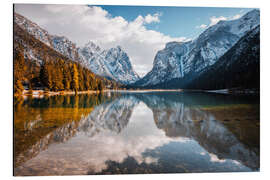 Tableau en aluminium Toblacher See, Südtirol