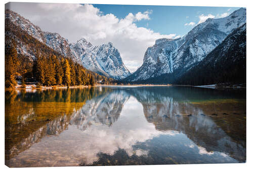 Canvas print Toblacher See, Südtirol