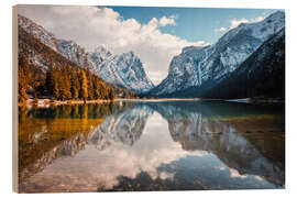 Trätavla Toblacher See, Südtirol