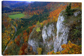 Leinwandbild Eichfelsen, Oberes Donautal