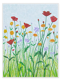 Wall print  Happy Garden - Herb Dickinson