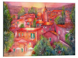 Magnettafel Kleine Stadt in Roussillon, Provence