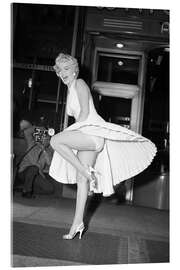 Tableau en verre acrylique  Marilyn Iconic Dress - Celebrity Collection