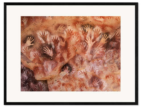 Kunsttryk i ramme Cave of Hands, Argentina