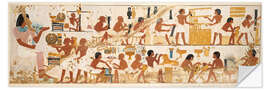 Selvklebende plakat Egyptian grave scene