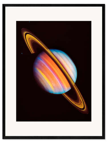 Impression artistique encadrée Image de Voyager 2 de Saturne