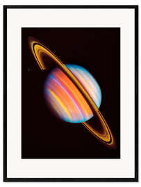 Ingelijste kunstdruk Image of Voyager 2 from Saturn