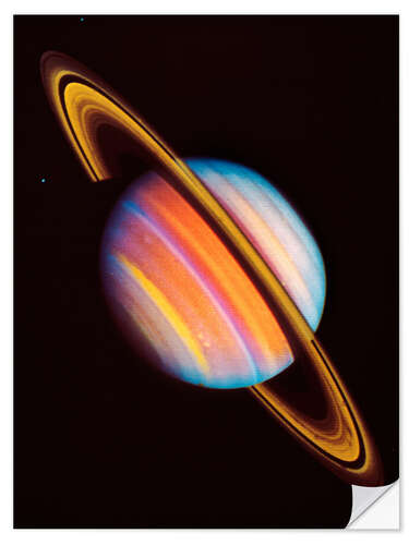 Sticker mural Image de Voyager 2 de Saturne