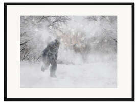 Gerahmter Kunstdruck Yeti