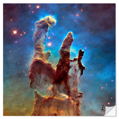 Sisustustarra Pillars of Creation in the Eagle Nebula