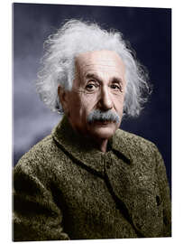 Tableau en verre acrylique Albert Einstein - Library of Congress