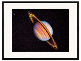 Ingelijste kunstdruk Saturn