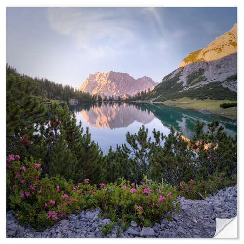 Selvklebende plakat Zugspitze