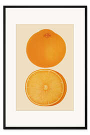 Gerahmter Kunstdruck Orange