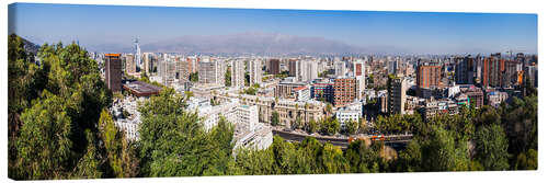 Lerretsbilde Santiago City Skyline in Chile