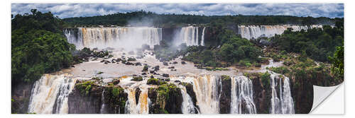 Selvklebende plakat Iguazu Falls in Argentina