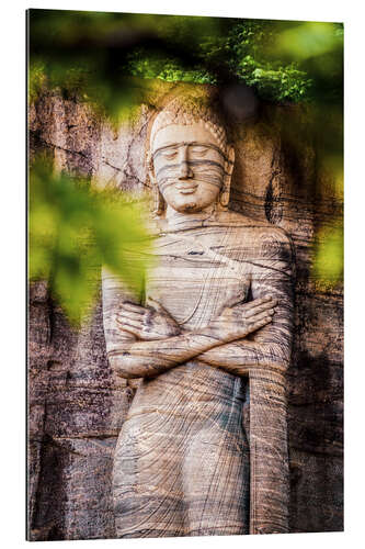 Tableau en plexi-alu Statue de Bouddha énorme au Sri Lanka