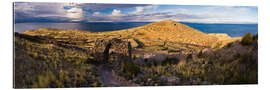 Galleriataulu Inca ruins on Lake Titicaca, Peru