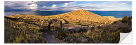 Sisustustarra Inca ruins on Lake Titicaca, Peru