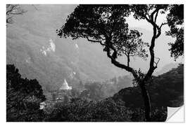 Selvklebende plakat Spiritual Temple in the Mountains of Sri Lanka