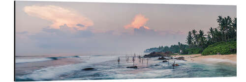 Aluminium print Sri Lanka Stilt Fishermen Landscape in Sri Lanka