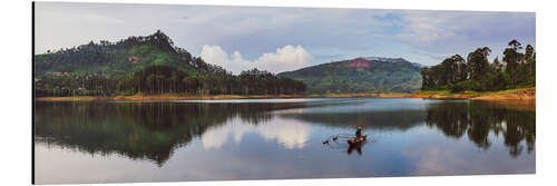 Aluminium print Traditional Fishing Boat in the Mountains of Sri Lanka