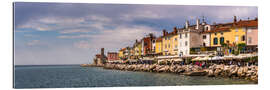 Tableau en plexi-alu Ville de Piran sur la côte méditerranéenne