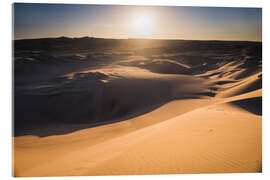 Quadro em acrílico Paisagem do deserto ao pôr do sol