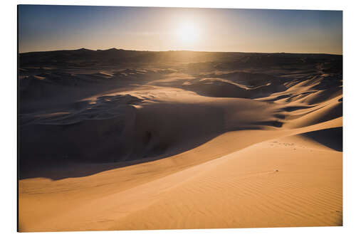 Stampa su alluminio Il paesaggio del deserto al tramonto