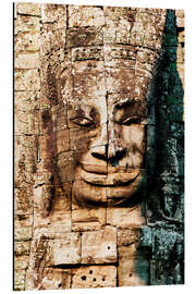 Magnettafel Ruinen an den Tempeln von Angkor Wat in Kambodscha