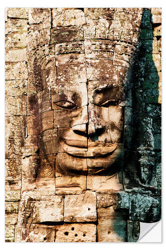 Naklejka na ścianę Ruins at the Temples of Angkor Wat in Cambodia