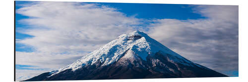 Cuadro de aluminio Cumbre del glaciar del volcán Cotopaxi en Ecuador