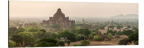 Tableau en aluminium Temples de Bagan au Myanmar (Birmanie)