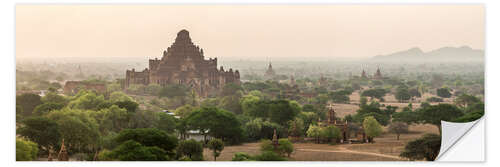 Wandsticker Tempel von Bagan in Myanmar (Burma)