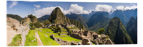 Acrylglasbild Alte Inka-Ruinen von Machu Picchu in den Anden von Peru