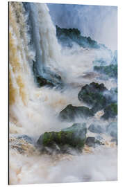 Magnettafel Kraftvoller Wasserfall im Regenwald