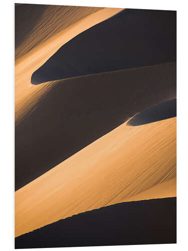 Foam board print Sand Dunes in the Desert at Sunset