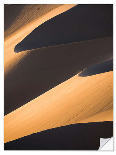 Naklejka na ścianę Sand Dunes in the Desert at Sunset