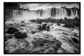 Gerahmter Kunstdruck Iguazu fällt in den Dschungel von Brasilien und Argentinien